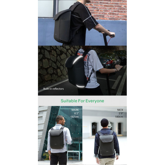 Рюкзак KORIN ClickPack X 45х32х15,5 см, с клапаном, черный
