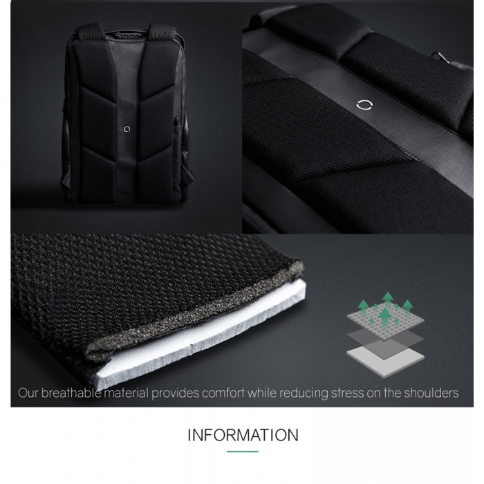 Рюкзак KORIN FlexPack Pro 47х34х18 см, черный