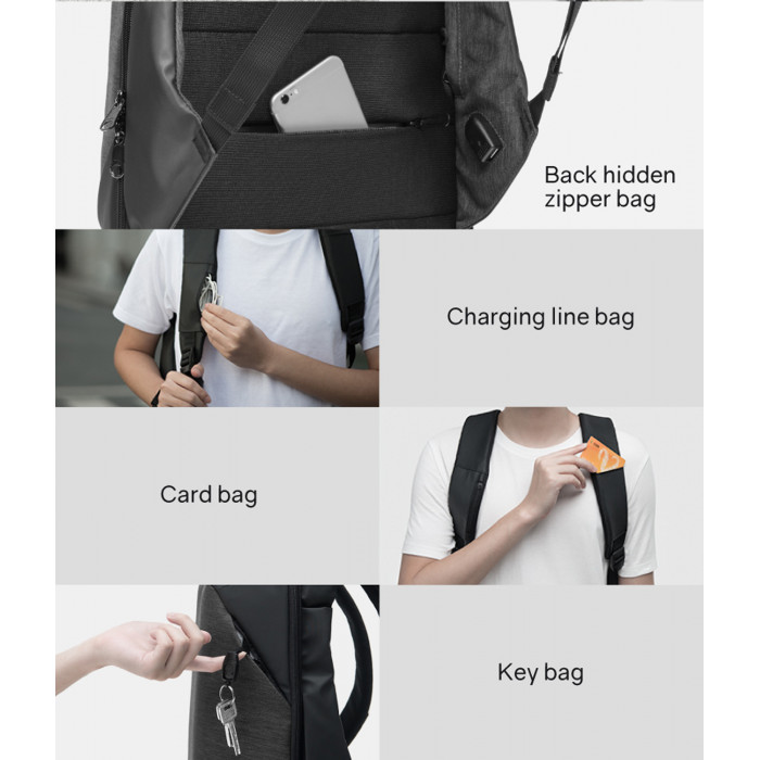 Рюкзак KORIN ClickPack 46х34х16 см, черный