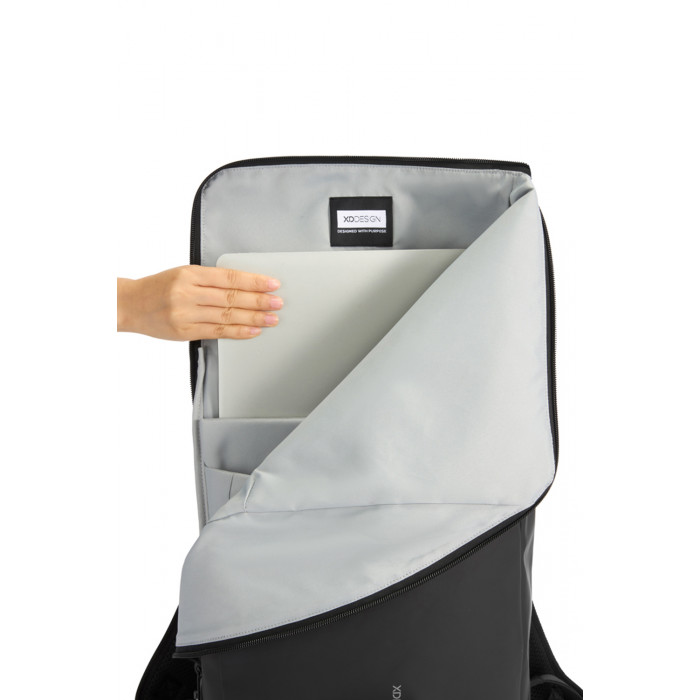 Антикражный водонепроницаемый рюкзак Urban Flap-Top, черный