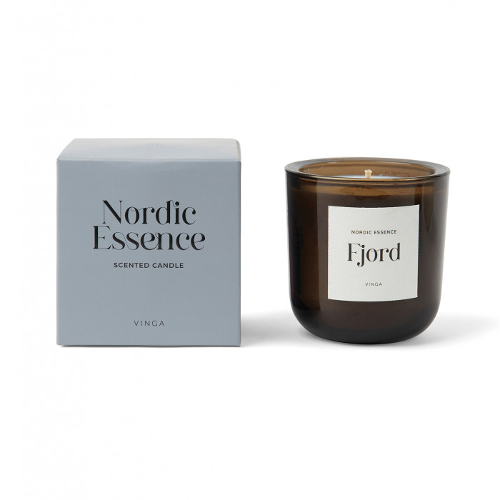 Большая ароматическая свеча VINGA Nordic Essence в стекле