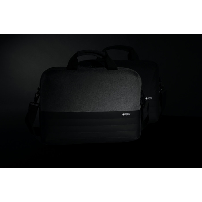 Сумка для ноутбука Swiss Peak с RFID-защитой из rPET AWARE™, 15,6’’