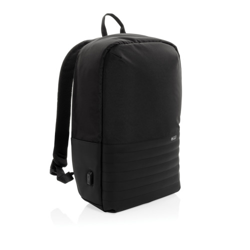 Антикражный рюкзак для ноутбука Swiss Peak с RFID-защитой из rPET AWARE™, 15,6’’ Антикражный рюкзак для ноутбука Swiss Peak с RFID-защитой из rPET AWARE™, 15,6’’