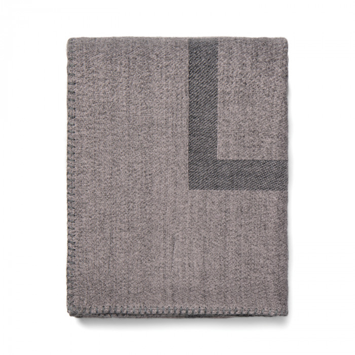 Плед VINGA Monogram из переработанного полиэстера GRS, 170x130 см