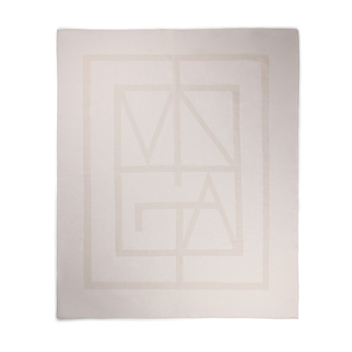 Плед VINGA Monogram из переработанного полиэстера GRS, 170x130 см