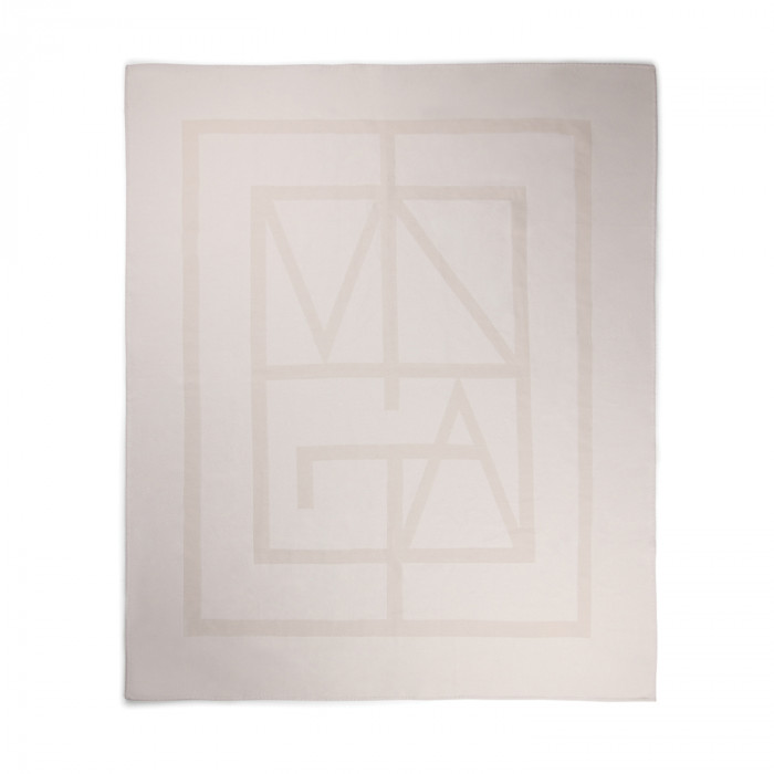 Плед VINGA Monogram из переработанного полиэстера GRS, 170x130 см