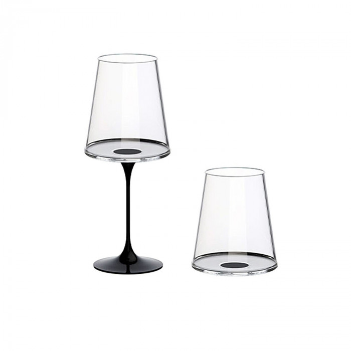 Хрустальный бокал для красного вина на магните Trebonn SplitGlass, 2 шт, 450 мл