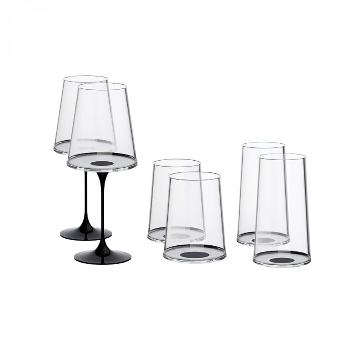 Хрустальный бокал для красного вина на магните Trebonn SplitGlass, 2 шт, 450 мл