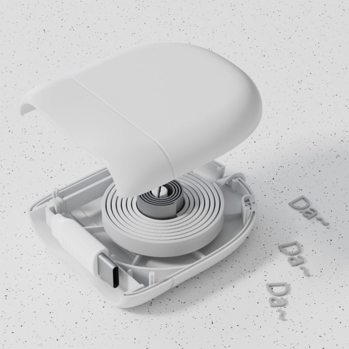 Кабель Xoopar ICE-R с ретрактором 2 в 1, разъёмы USB-C и Lightning, 60 Вт