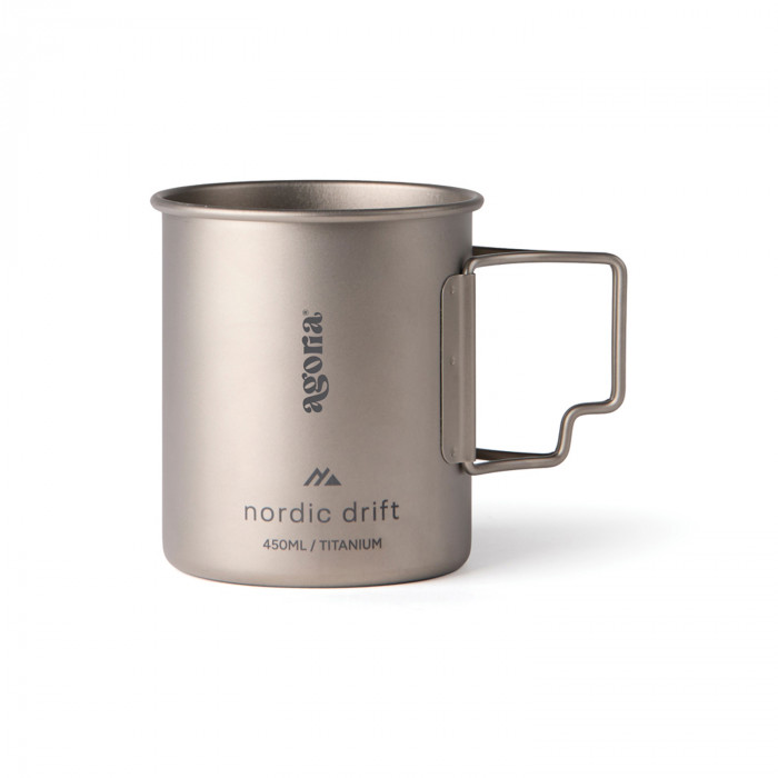 Ультралегкая кружка Nordic Drift Trail из титана, 450 мл