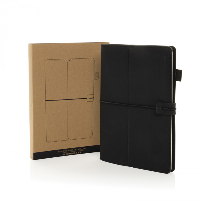 Многофункциональный блокнот Daily Notes Binder 3 в 1 в обложке из PU, А5