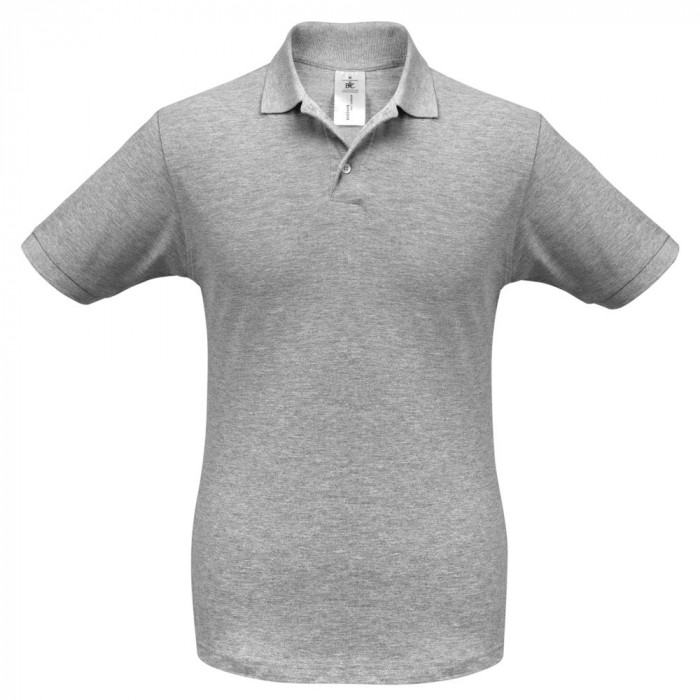 Рубашка поло Safran серый меланж, размер 3XL