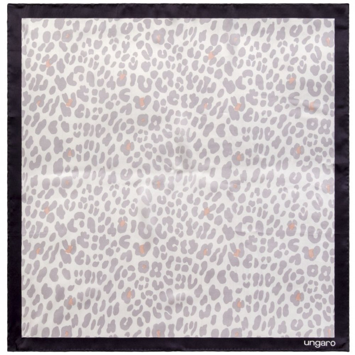 Платок Leopardo Silk, серый