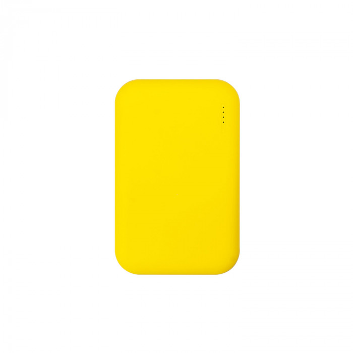 Внешний аккумулятор Velutto 5000 mAh, желтый Внешний аккумулятор Velutto 5000 mAh, желтый