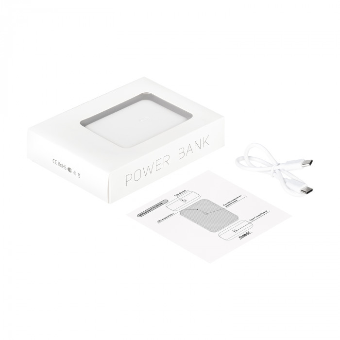 Внешний аккумулятор с функцией быстрой зарядки Formula 10000 mAh, белый