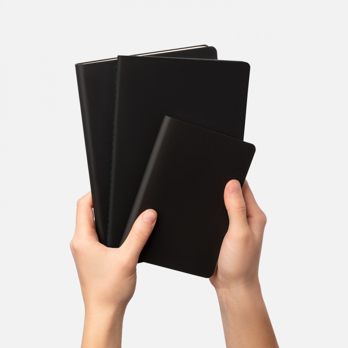 Блокнот Alpha slim, черный Блокнот Alpha slim, черный