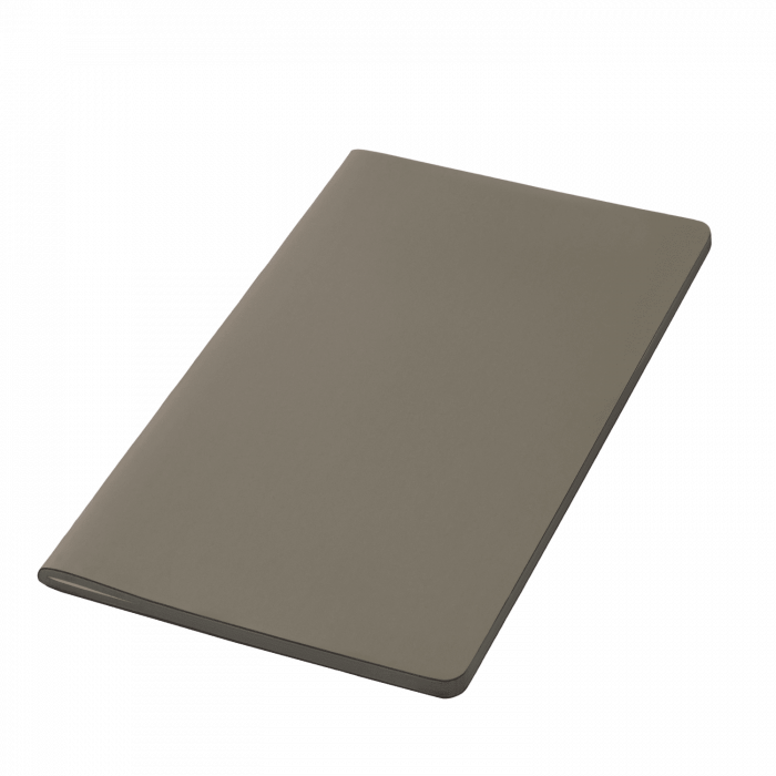 Блокнот Alpha slim, серый