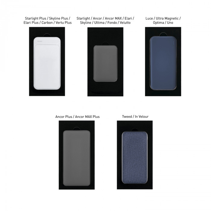 Подарочная коробка с ложементом для ежедневника, ручки и аккумулятора, черная (под съемные ложементы)