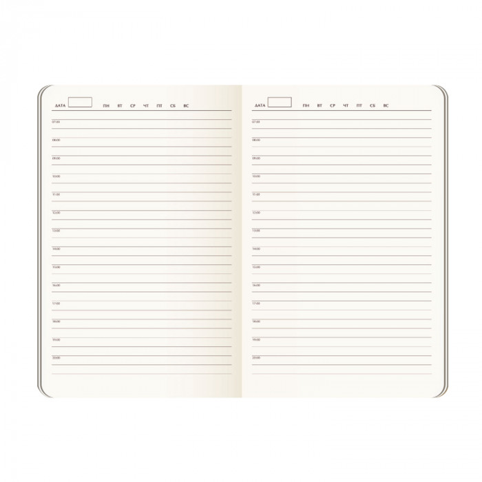 Ежедневник Арктик (Arctic) недатированный, белый/серый