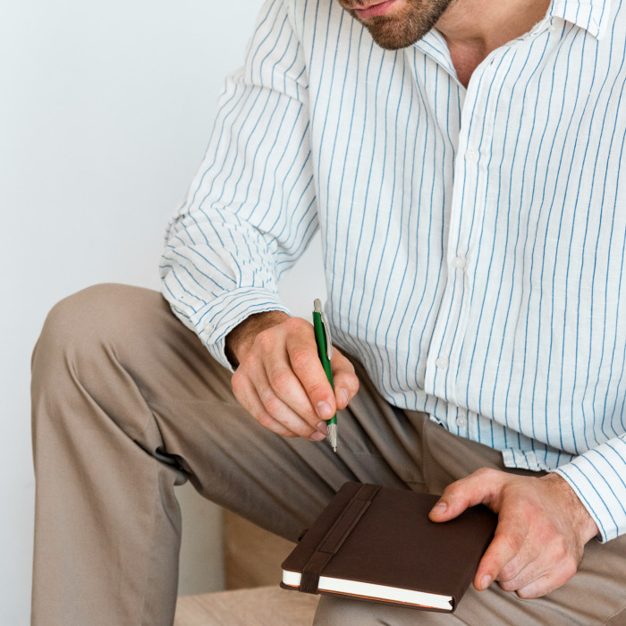 Ежедневник Альфа (Alpha) недатированный, коричневый/бежевый