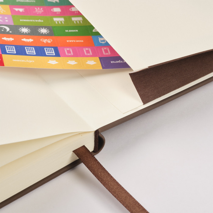 Ежедневник Альфа (Alpha) недатированный, коричневый/бежевый