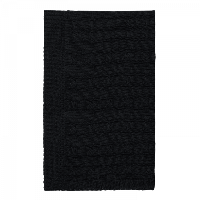 Плед Fado вязаный, темно-синий (без подарочной коробки)