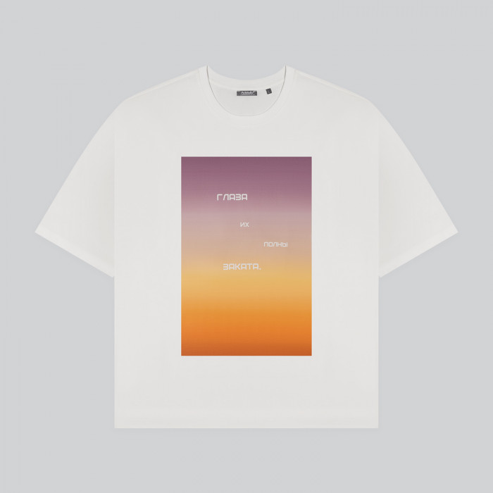 Футболка унисекс Раст (Rust), 240 гр., белая (теплый тон)