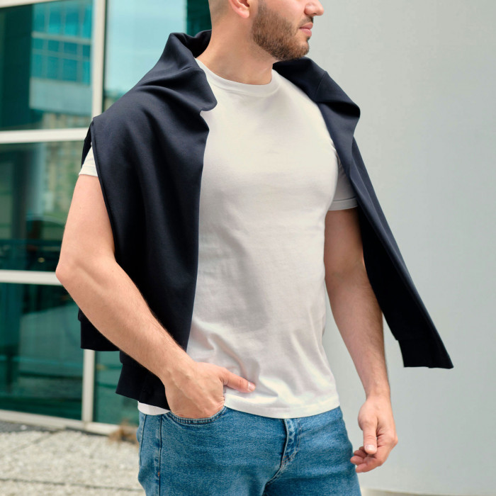 Футболка унисекс Раст (Rust), 240 гр., белая (теплый тон)