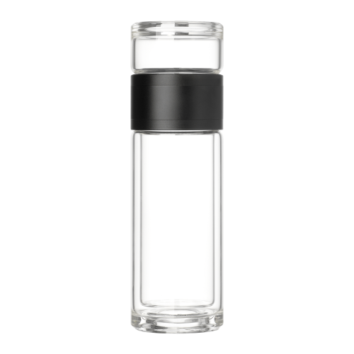 Бутылка стеклянная с двойными стенками Terso, черная