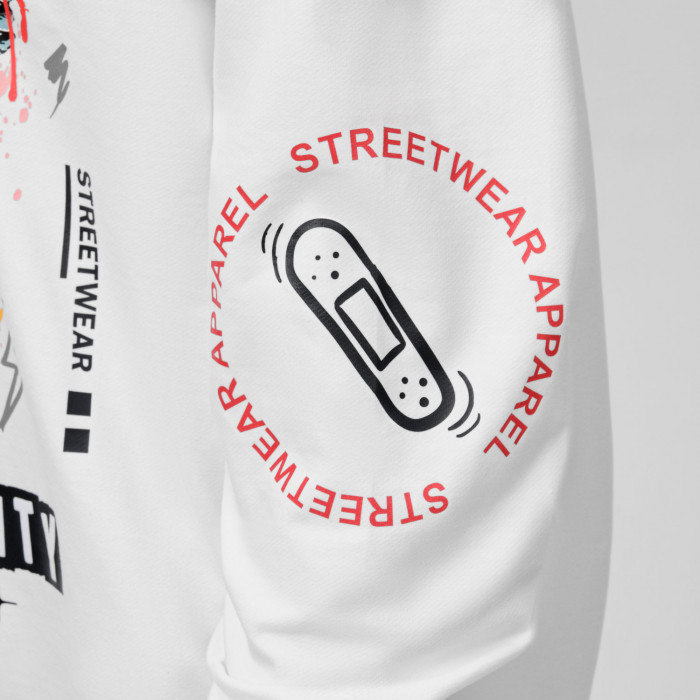 Худи с капюшоном, унисекс Алекс (Alex) белый