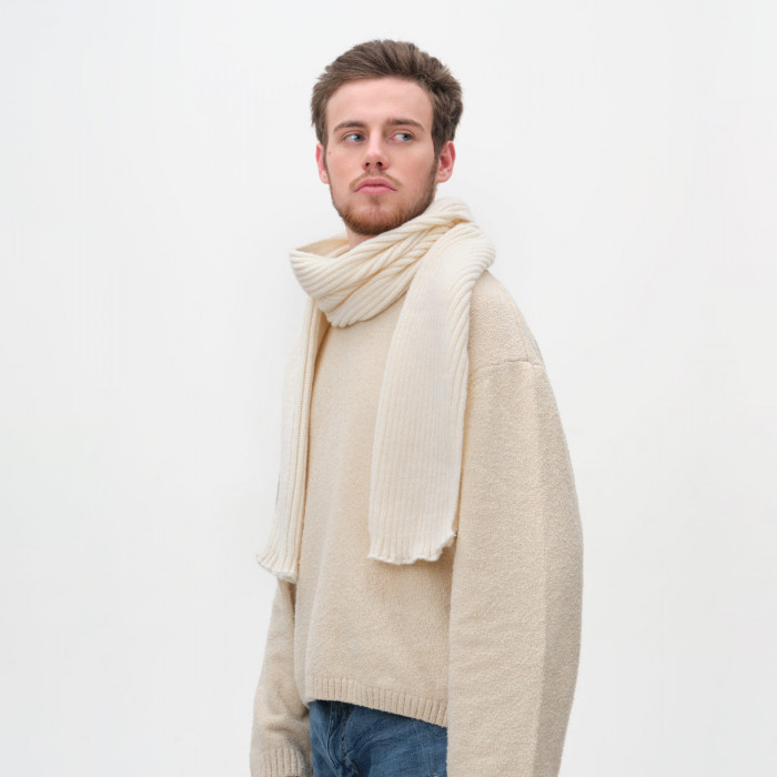 Шарф Форгес (Forges) вязаный, бежевый