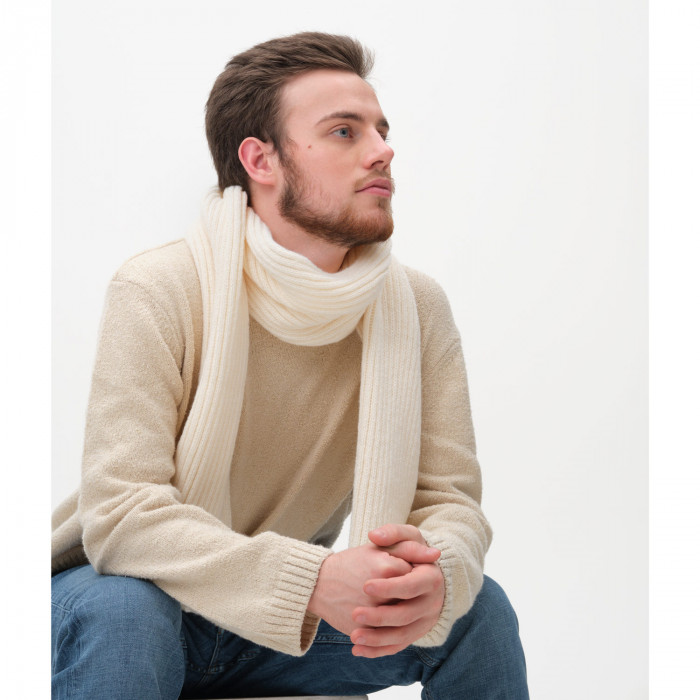 Шарф Форгес (Forges) вязаный, бежевый