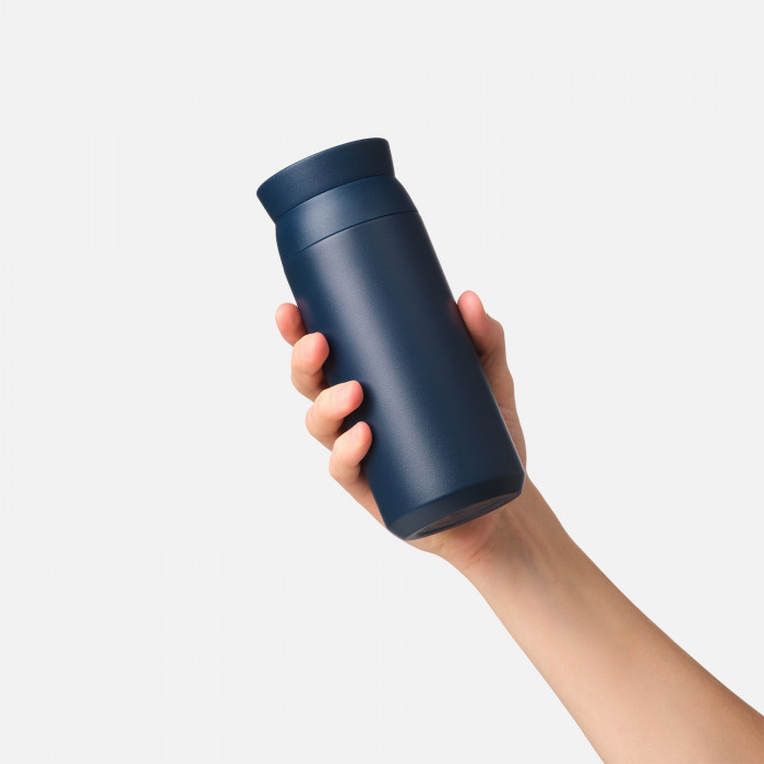 Термобутылка вакуумная герметичная Грейс (Grace), синяя