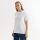 Футболка унисекс Крис (Kris), 150 гр., белая (теплого оттенка), размер S