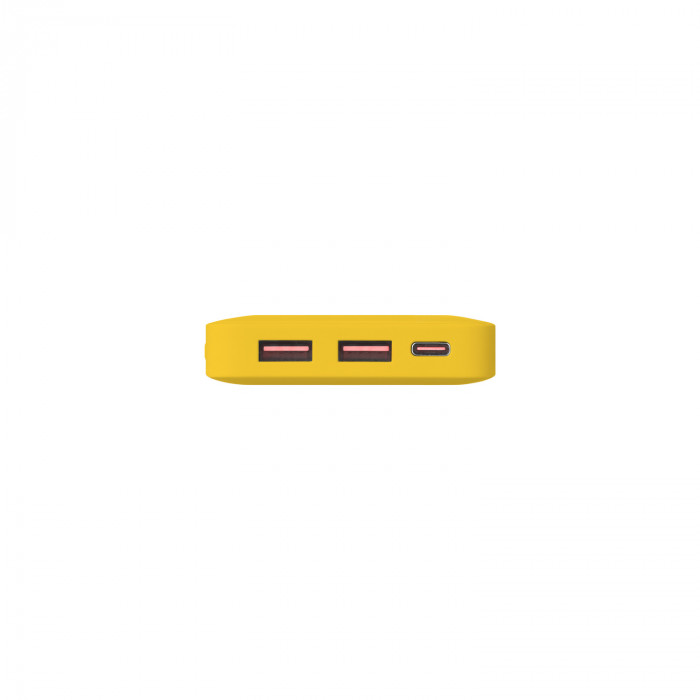 Внешний аккумулятор с подсветкой Анкор Плюс PD (Ancor PD Plus) 10000 mAh, желтый