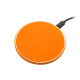 Беспроводное зарядное устройство с подсветкой 15W Аурис (Auris), оранжевое