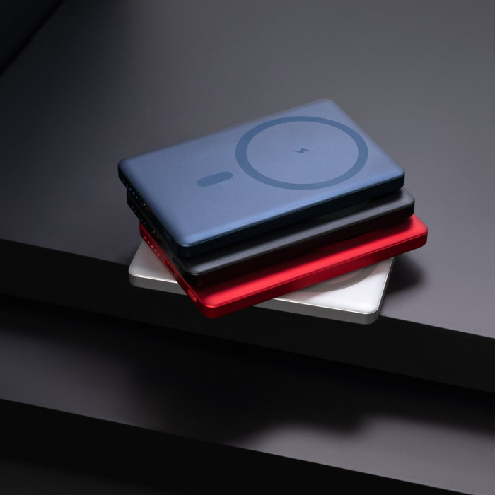 Внешний аккумулятор Атлантис (Atlantis) PD 5000mAh с функцией беспроводной зарядки 15W, черный