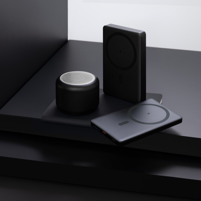 Внешний аккумулятор Атлантис (Atlantis) PD 5000mAh с функцией беспроводной зарядки 15W, черный