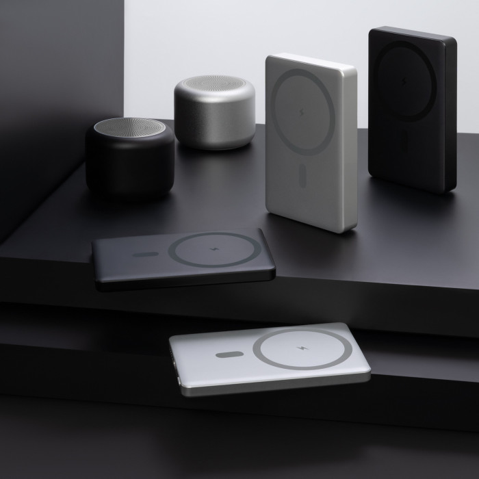 Внешний аккумулятор Атлантис (Atlantis) PD 5000mAh с функцией беспроводной зарядки 15W, черный