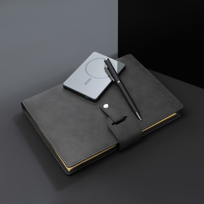 Внешний аккумулятор Оникс PD (Onyx PD) 5000mAh с функцией беспроводной зарядки 15W, серый