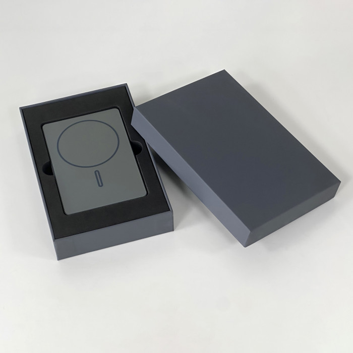 Внешний аккумулятор Оникс PD (Onyx PD) 5000mAh с функцией беспроводной зарядки 15W, серый