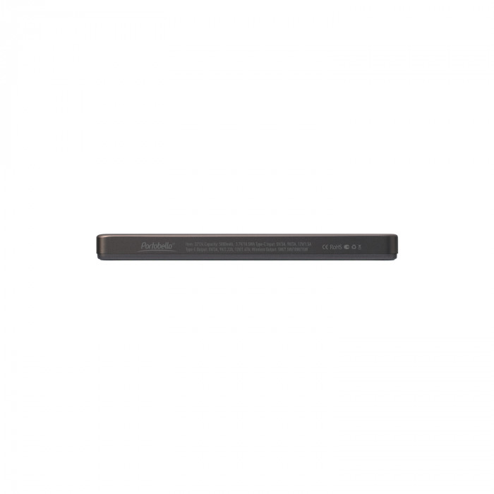 Внешний аккумулятор Оникс PD (Onyx PD) 5000mAh с функцией беспроводной зарядки 15W, серый