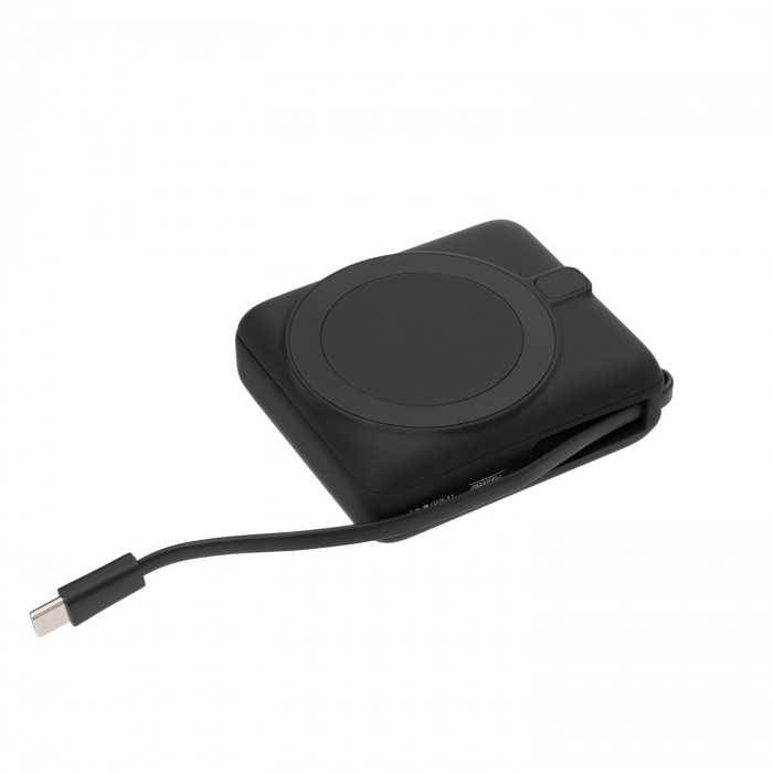 Внешний аккумулятор с подсветкой Риттер PD (Ritter PD) 10000mAh с функцией беспроводной зарядки 15W, черный