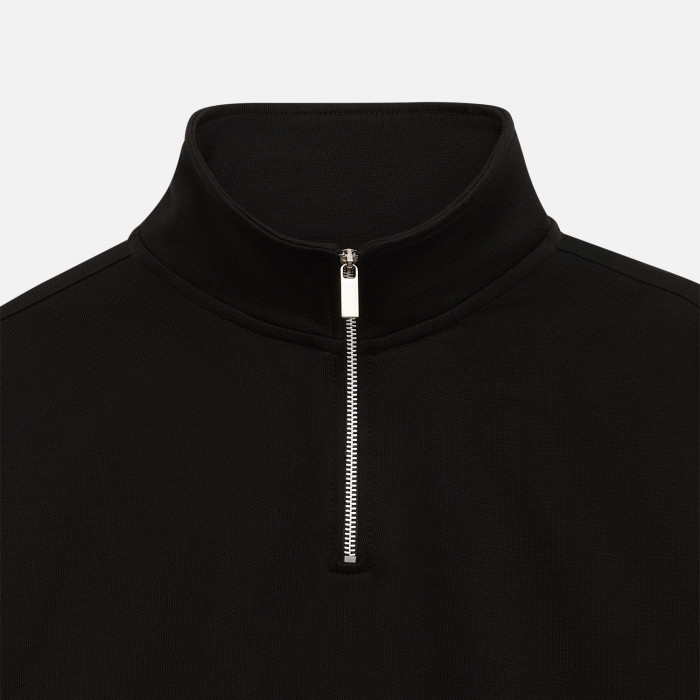 Толстовка на молнии унисекс Флоу (Flow), черная, размер XS/S