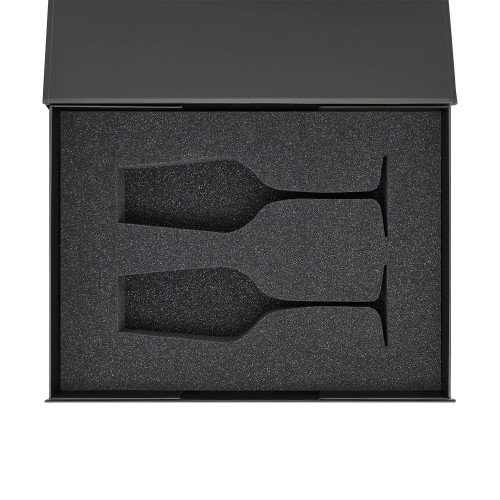 Ложемент под 2 бокала для шампанского (рифленое стекло) в среднюю коробку-трансформер (арт. 695721)