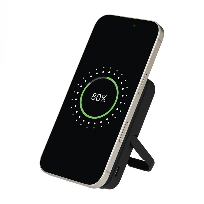 Внешний аккумулятор Юнион PD (Union PD) 10000mAh с функцией беспроводной зарядки 15W, черный