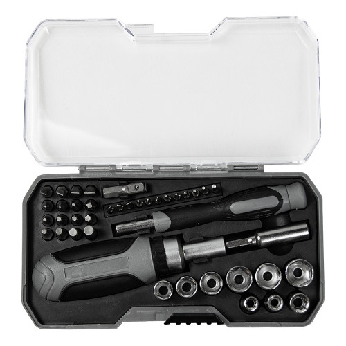 Набор инструментов Tools  Workhard, 40 инструментов,  черный, в пластиковом футляре