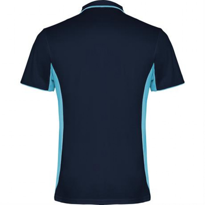 Спортивная футболка поло MONTMELO мужская, МОРСКОЙ СИНИЙ/НЕБЕСНО-ГОЛУБОЙ 3XL