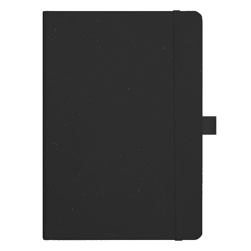 Блокнот Forest  Alfa Polo Recycled Paper А5, недатированный, в твердой обложке,  с резинкой и петлей для ручки, черный