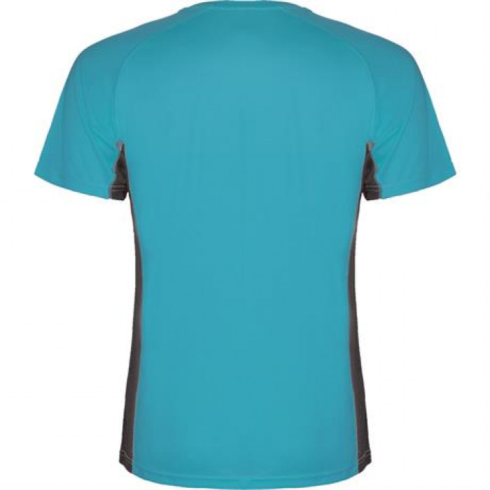Спортивная футболка SHANGHAI мужская, БИРЮЗОВЫЙ/ТЕМНЫЙ ГРАФИТ 2XL